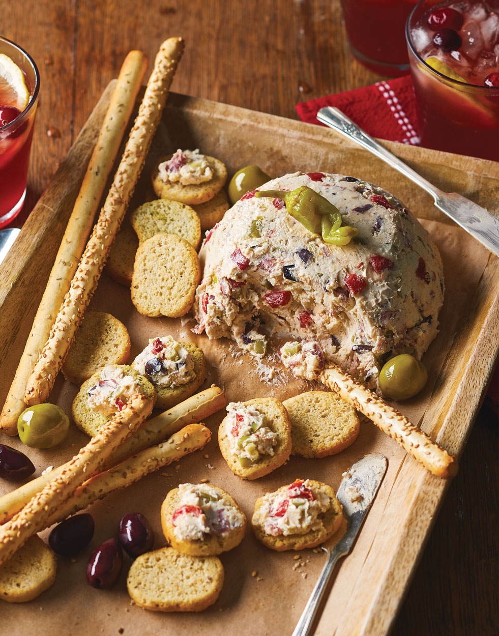 Antipasti Cheese Ball Recipe
