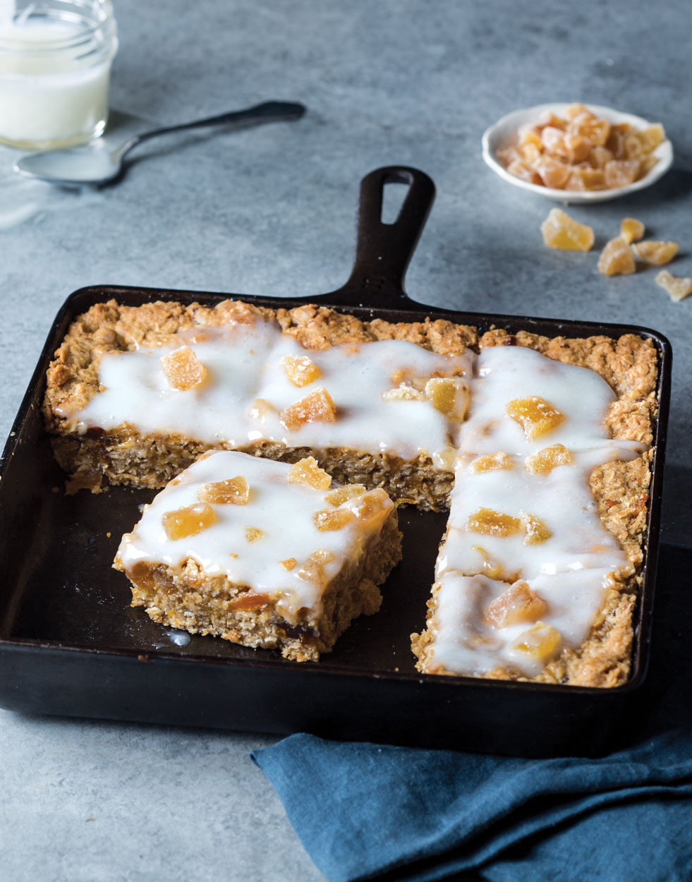 Apricot-Ginger Oatmeal Bars Recipe