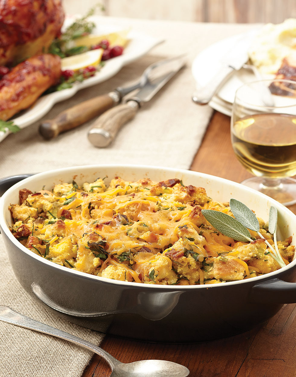 Bacon-Cheddar Biscuit Dressing Recipe