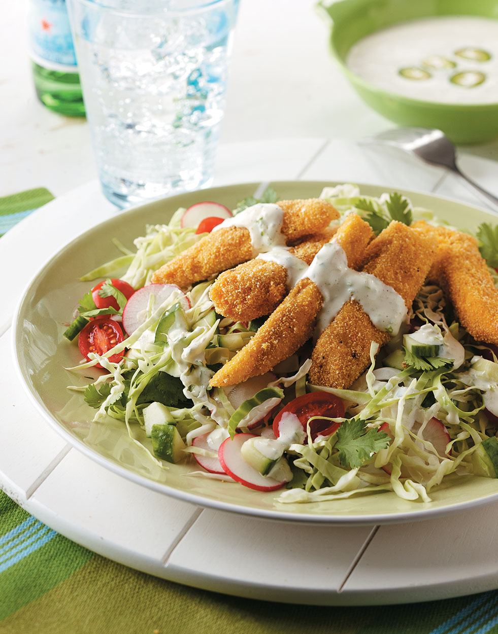Baja Fish Taco Salad Recipe