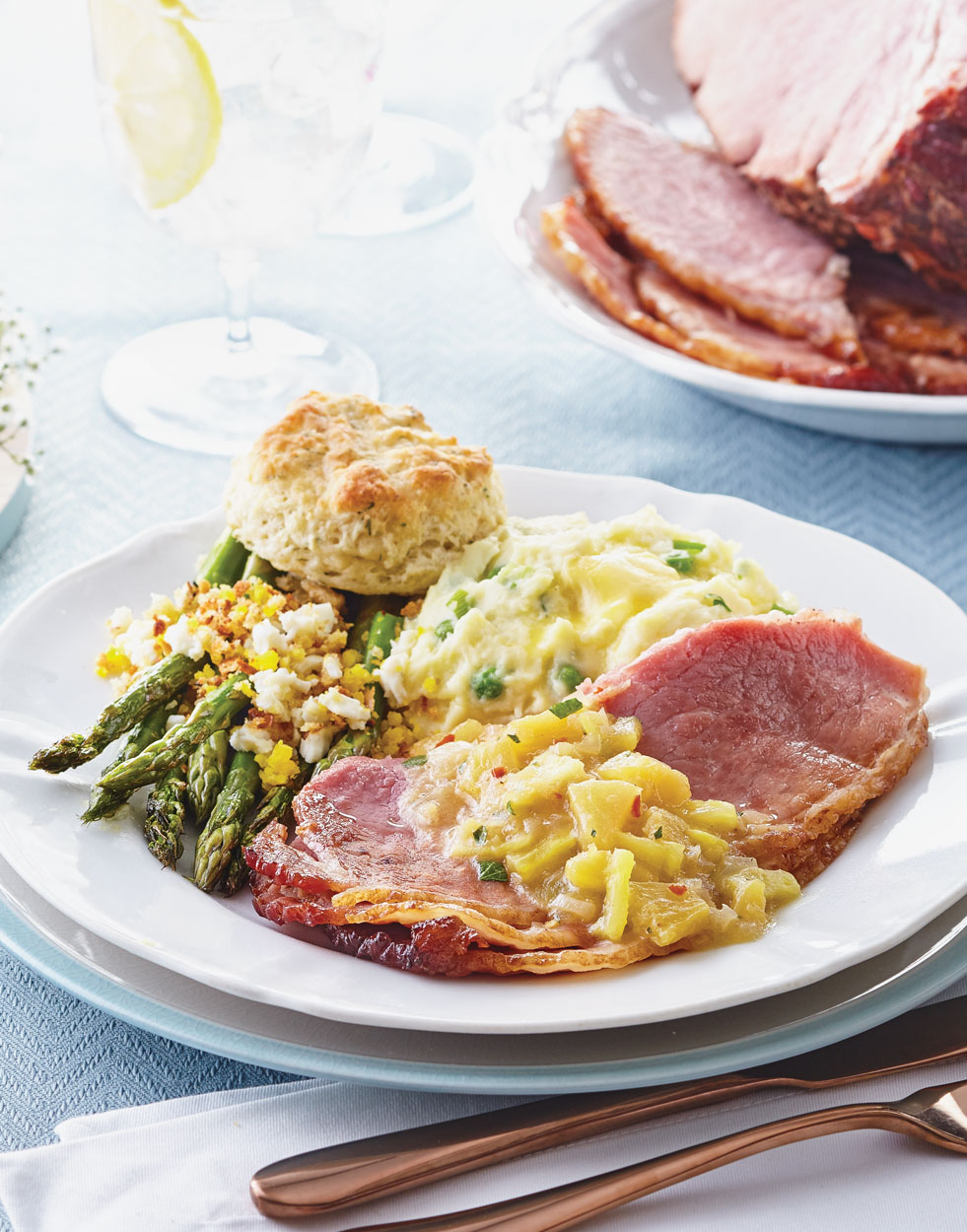 Baked Ham with Pineapple-Brown Sugar Glaze Recipe