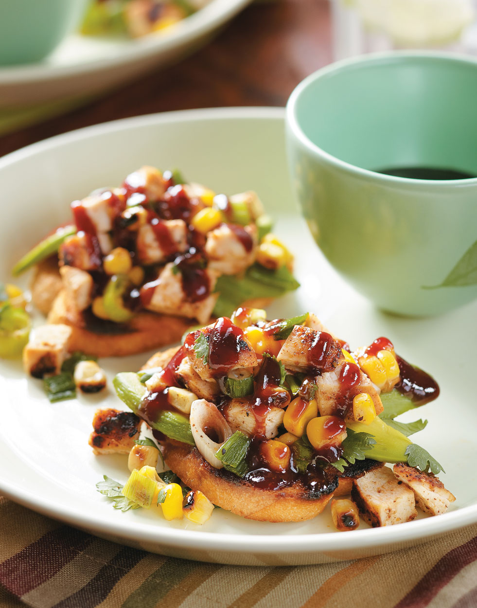 Barbecue Chicken Bruschetta Recipe