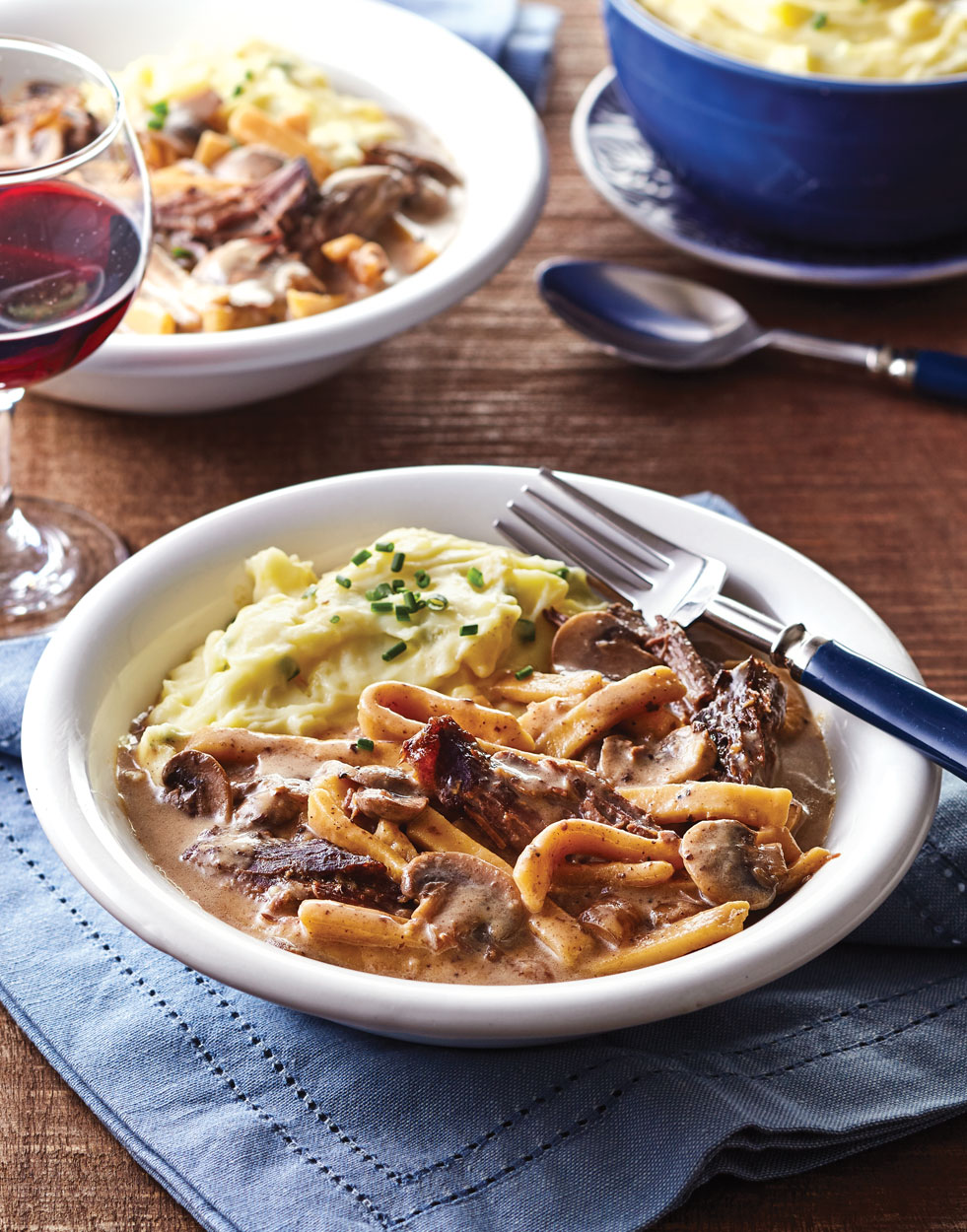 Beef & Noodles with Mushrooms Recipe