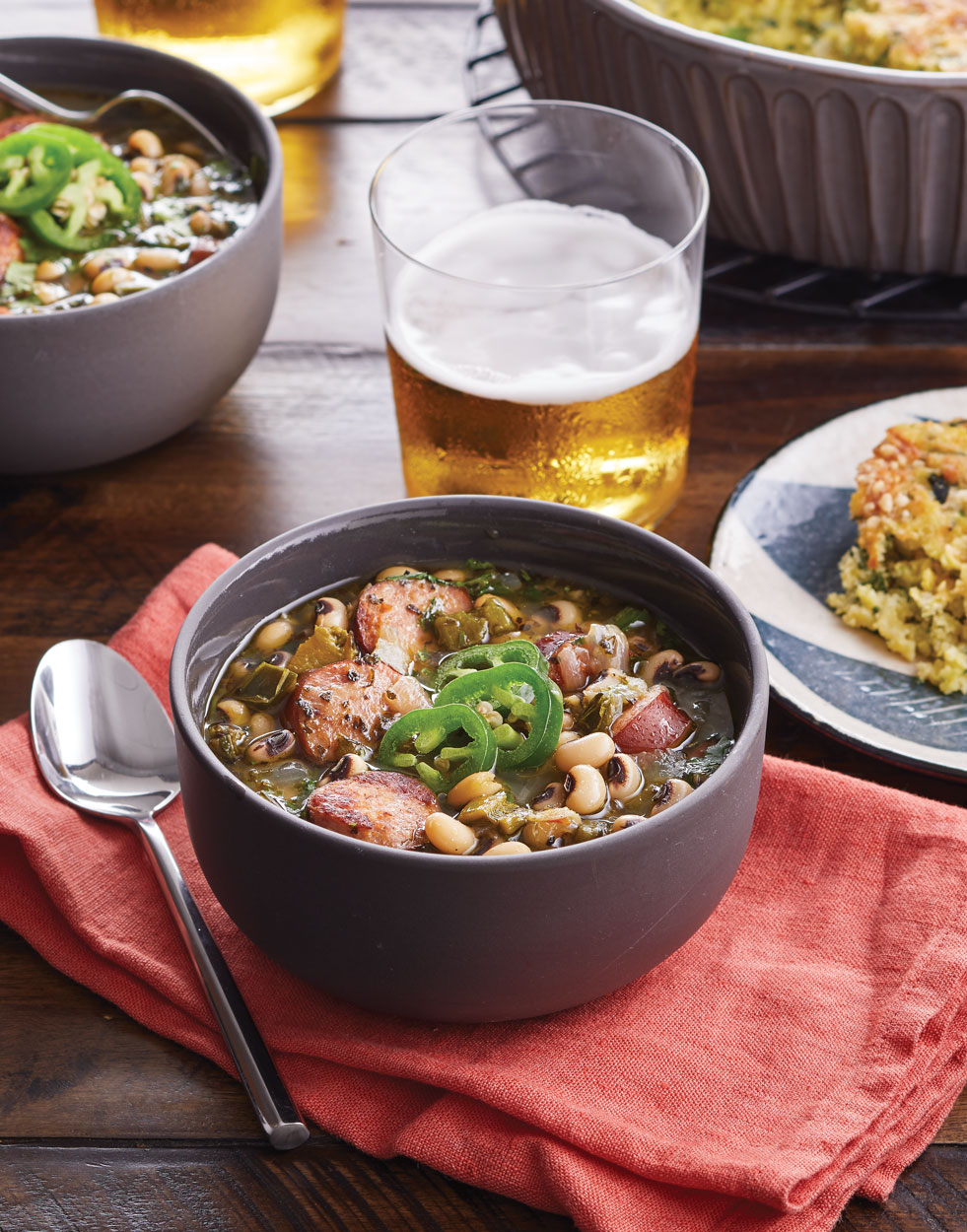 Black-Eyed Pea Chili with Smoked Sausage Recipe