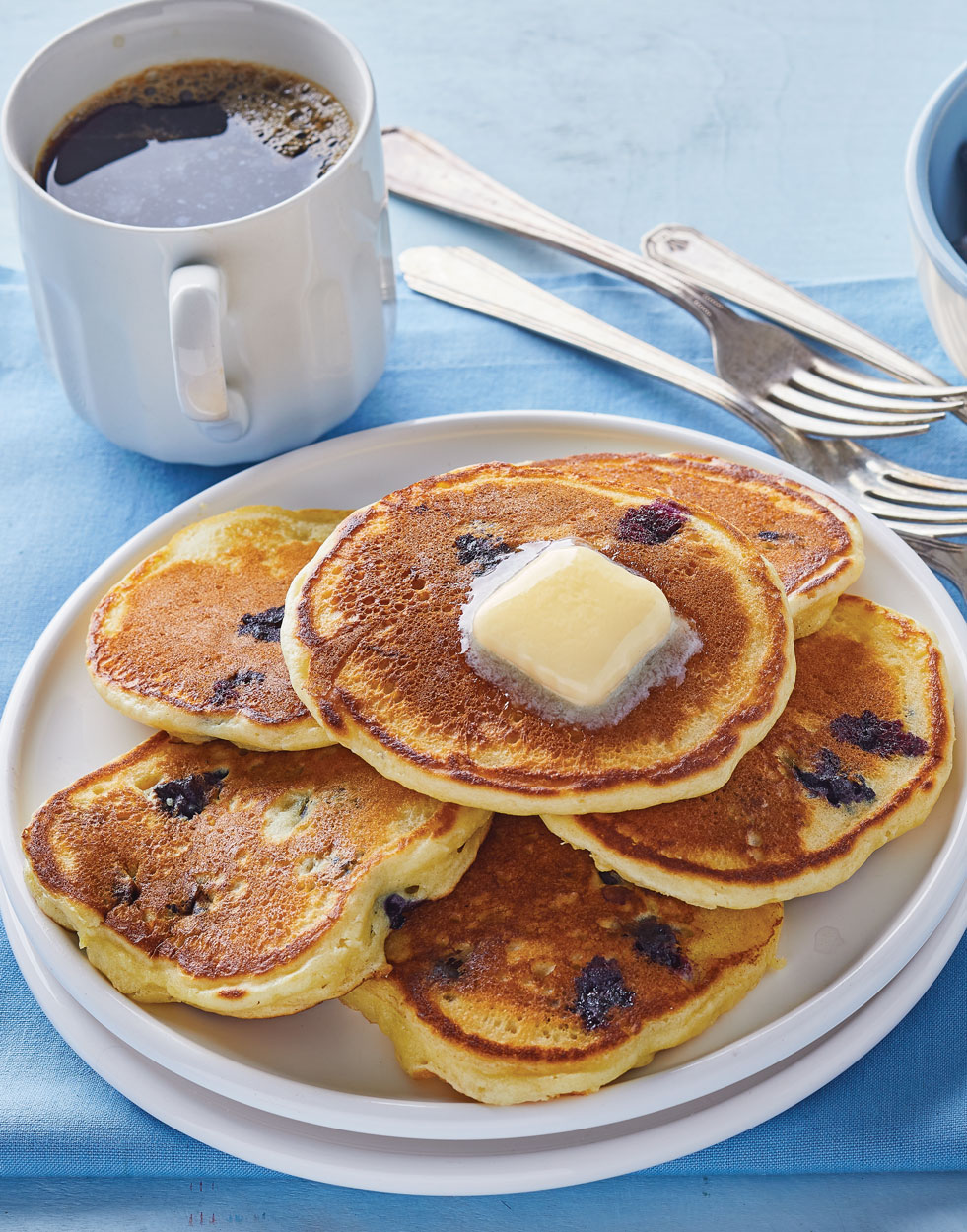 Blueberry Pancakes with Blueberry Syrup Recipe