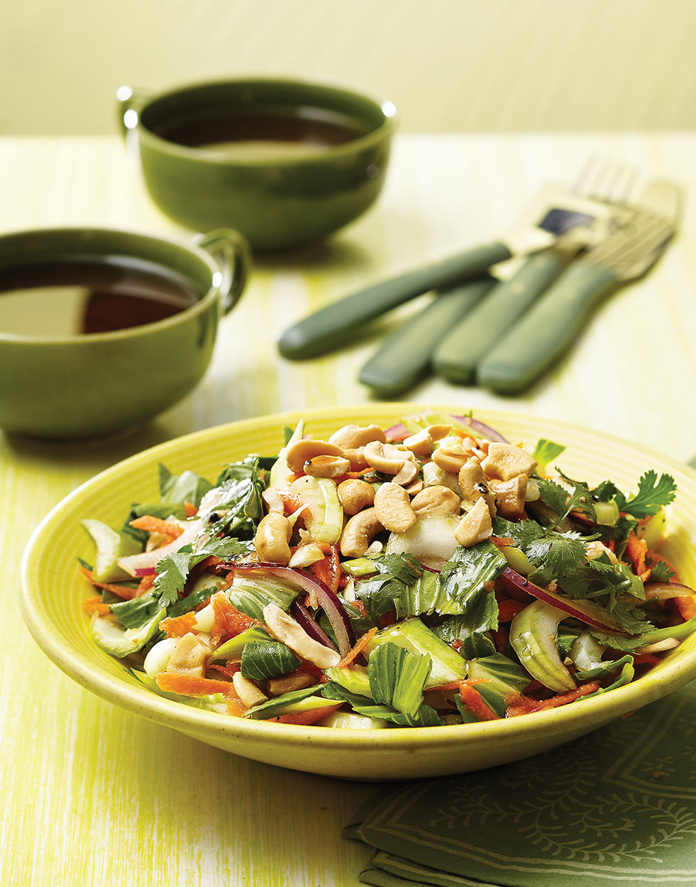 Bok Choy Chopped Salad with Cashews Recipe
