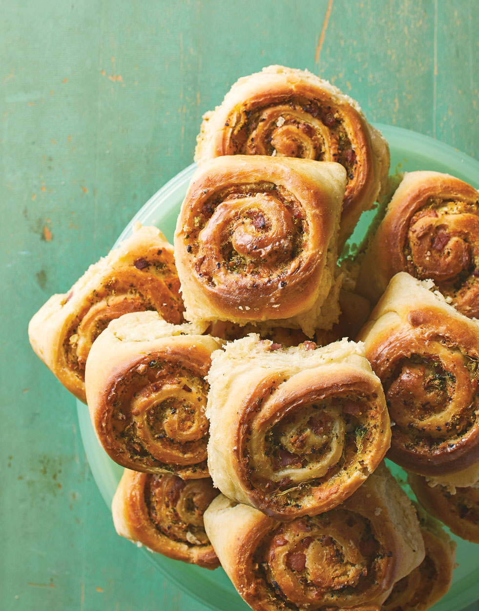 Broccoli-Cheddar Rolls with ham Recipe
