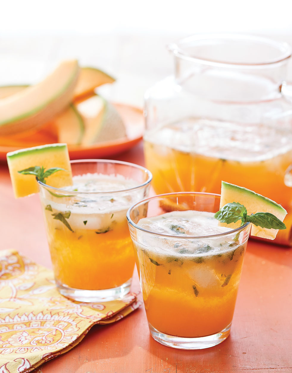 Cantaloupe Agua Fresca with Fresh Basil Recipe