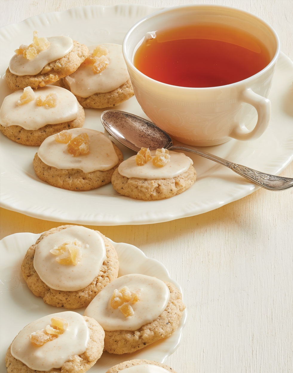 Chai-Spiced Tea Cookies with ginger icing Recipe