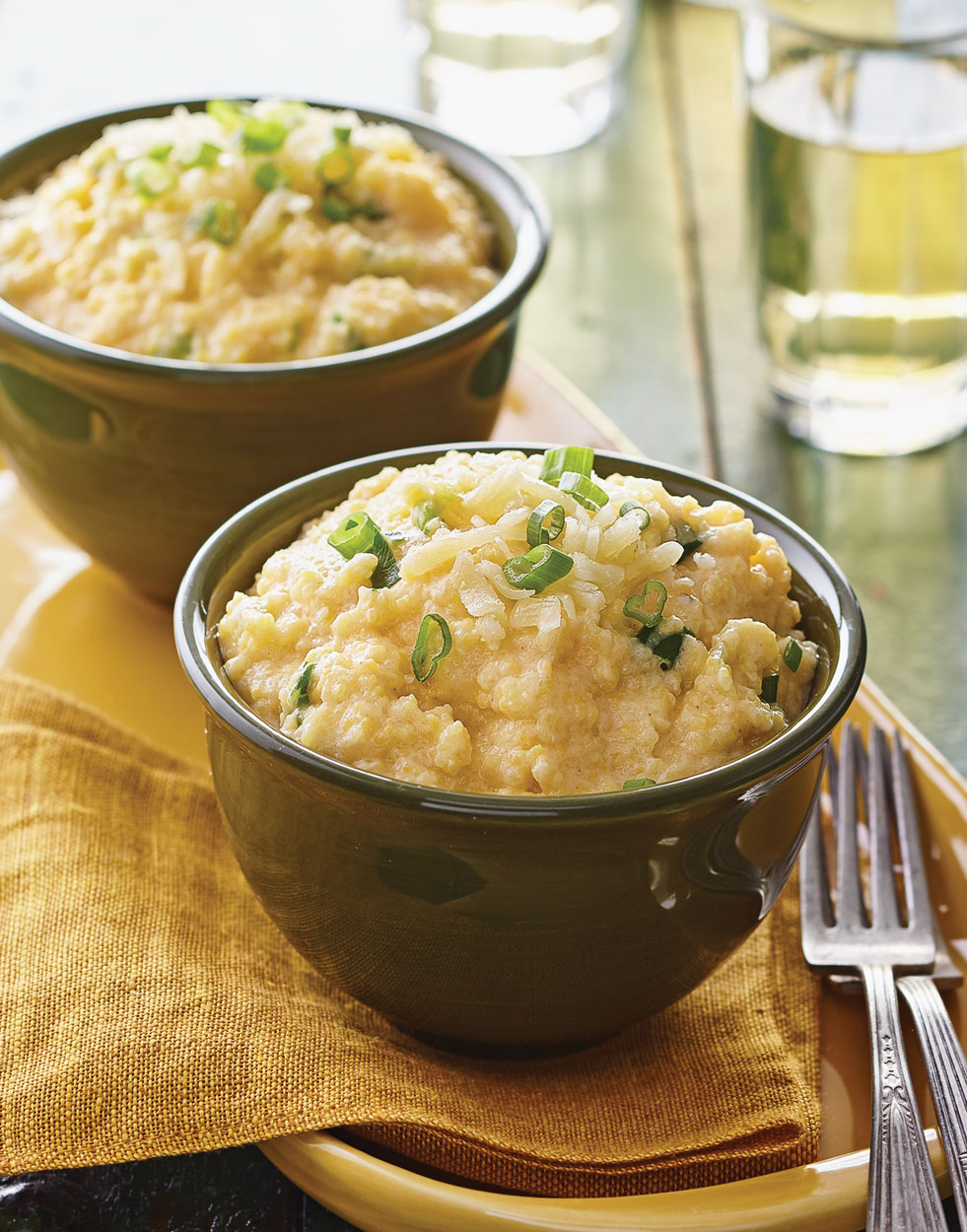 Cheesy Grits with Scallions Recipe