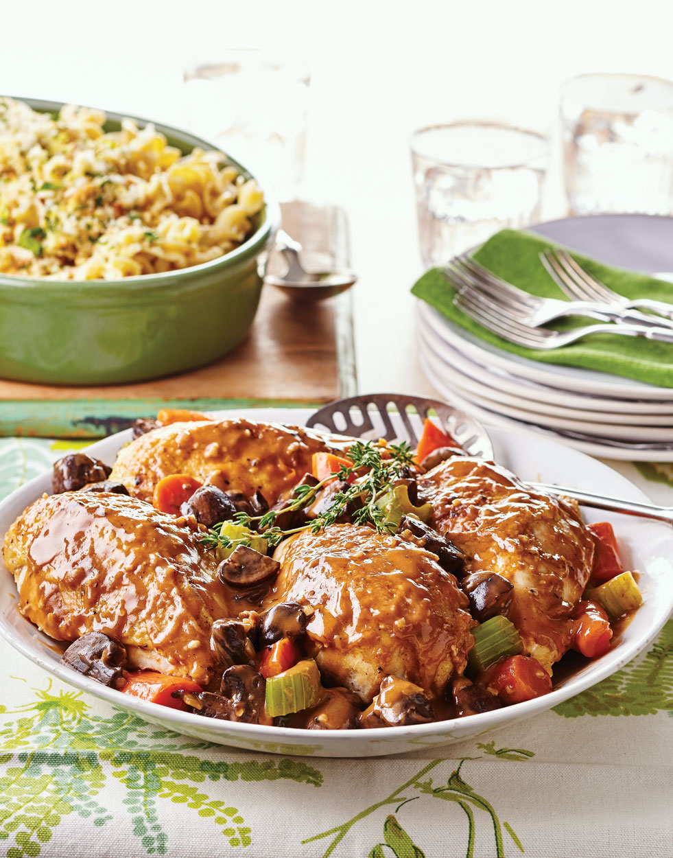Chicken Fricassee with Mushrooms Recipe