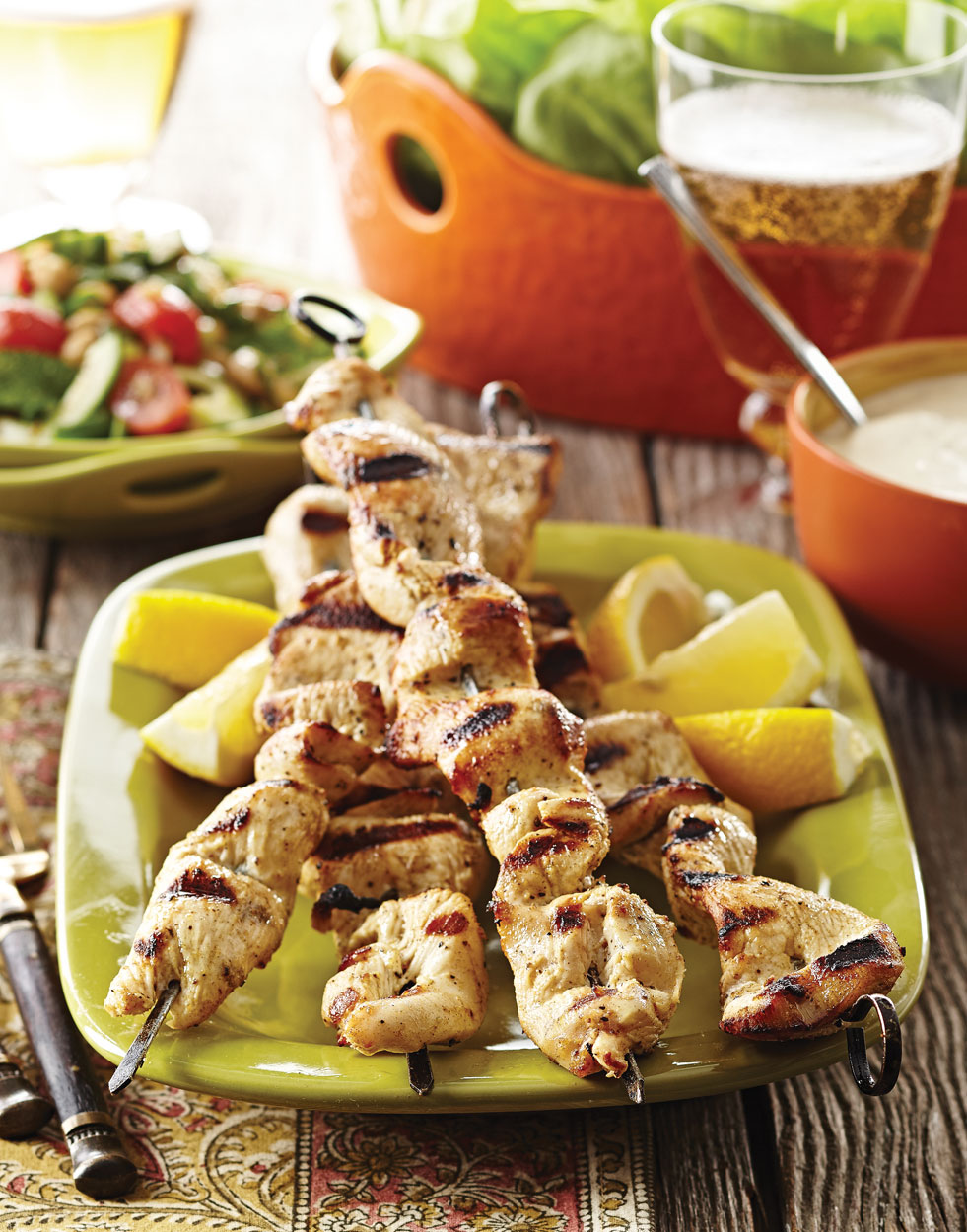 Chicken Shawarma with yogurt-hummus sauce Recipe