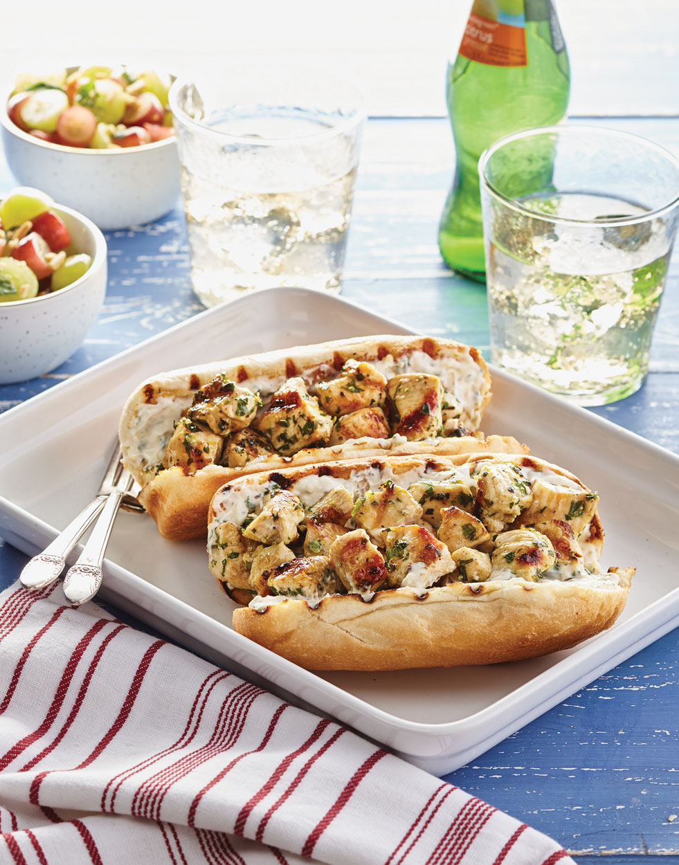 Chicken Spiedies with Herb Mayonnaise Recipe