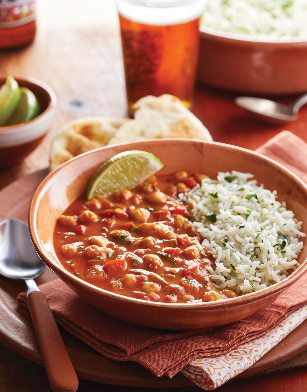 Chickpea Curry with Red Bell Pepper & Coconut Milk Recipe