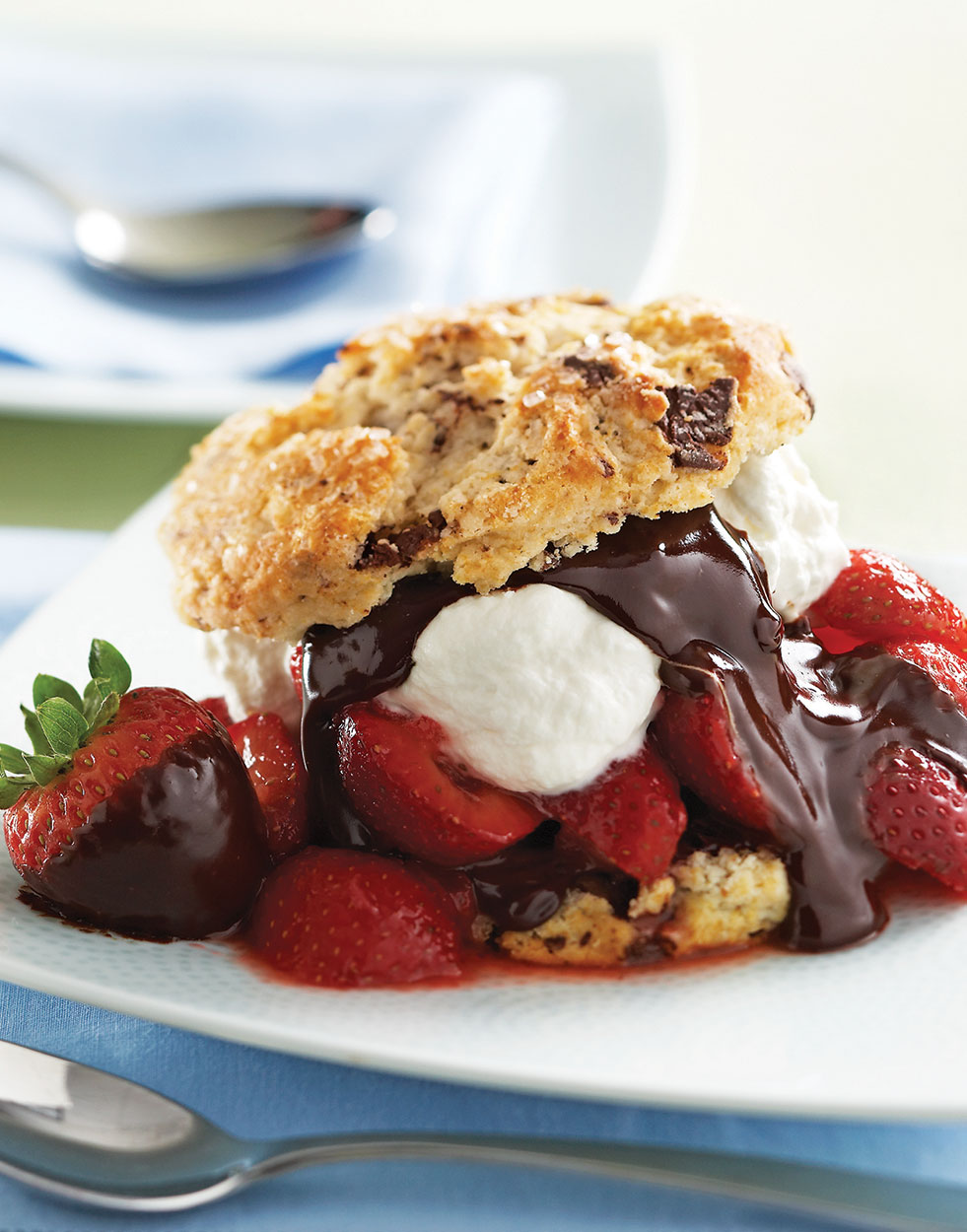 Chocolate-Covered Strawberry Shortcake Recipe