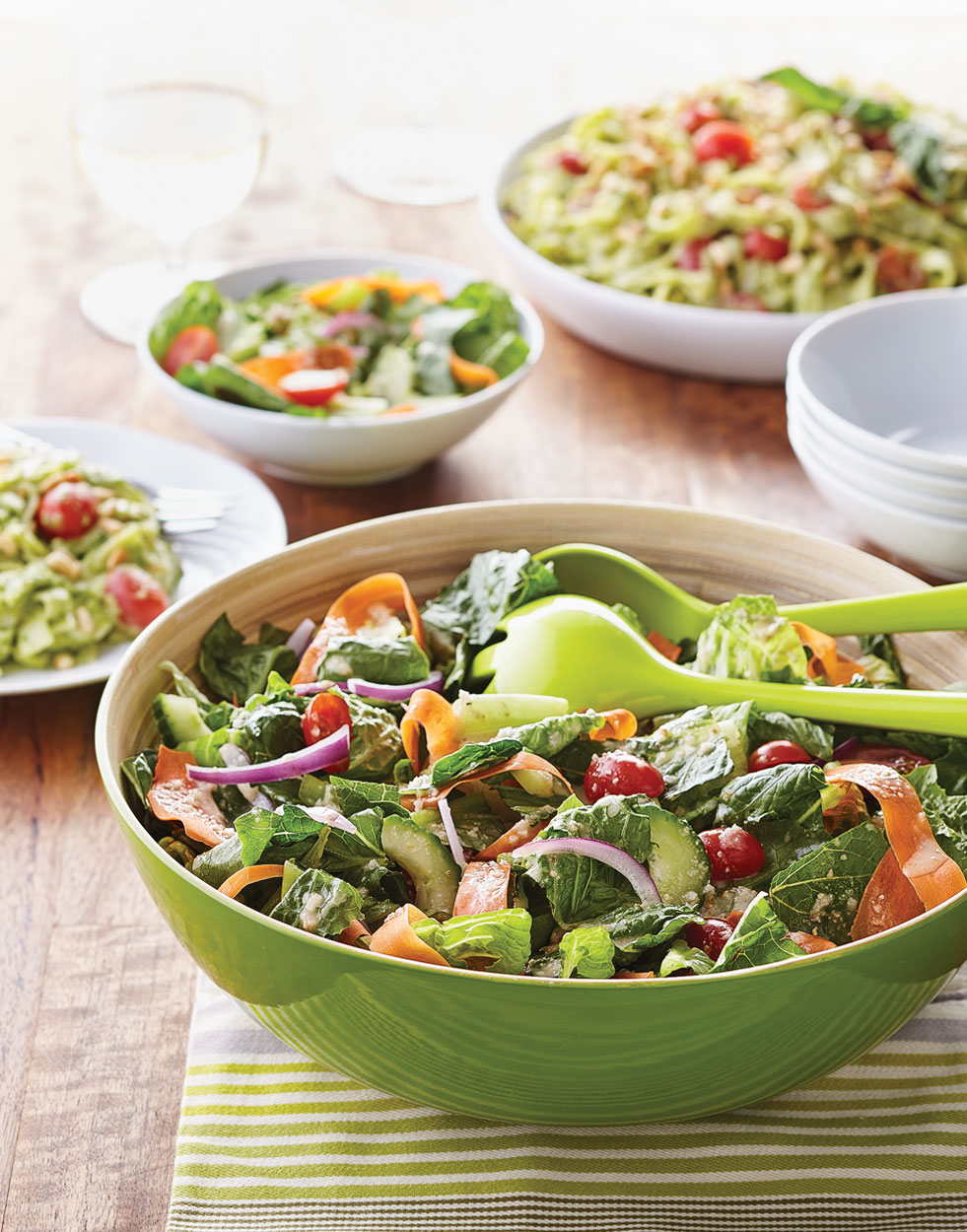Chopped Romaine with Pine Nut Vinaigrette Recipe