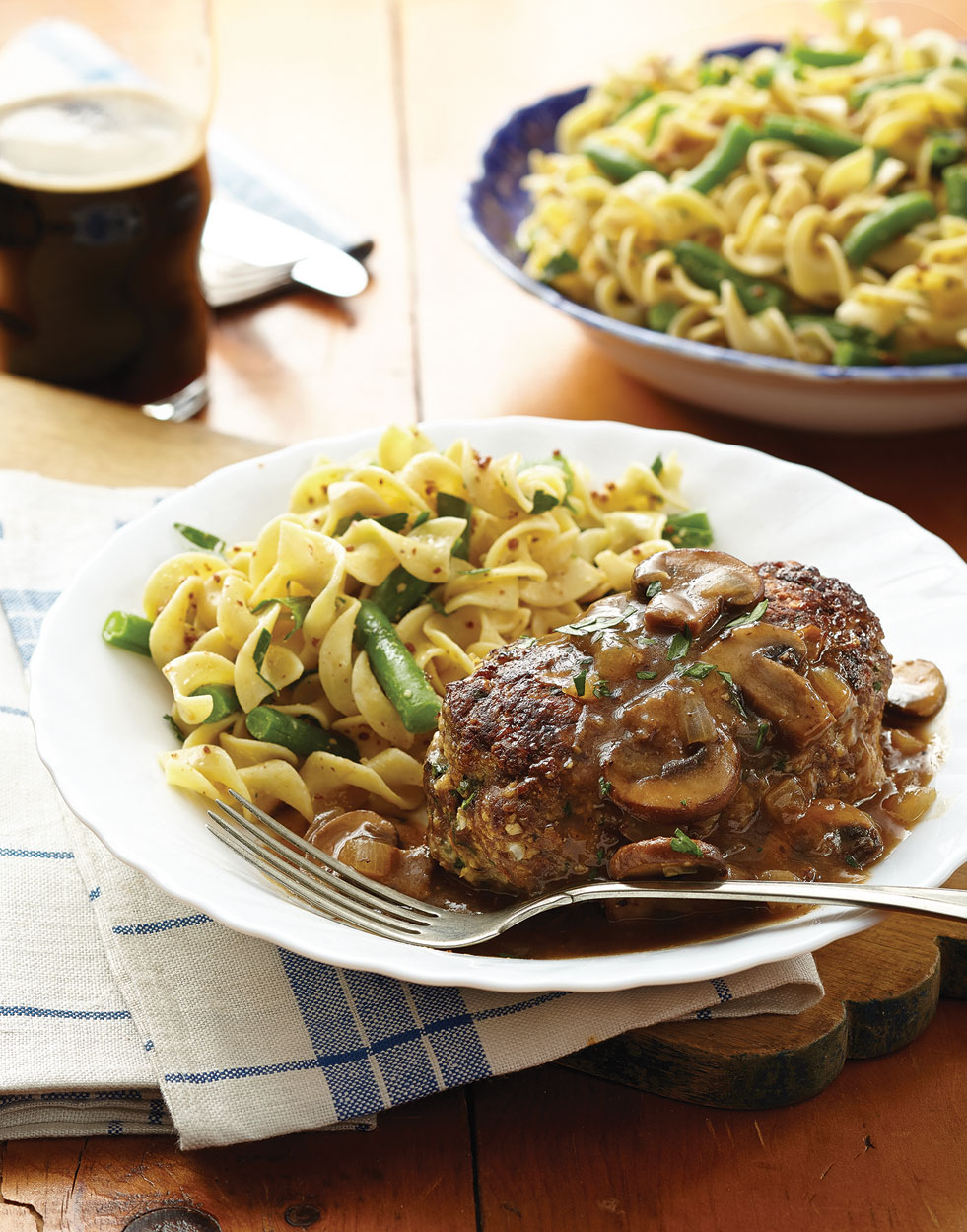 Chopped Steak with mushroom gravy Recipe