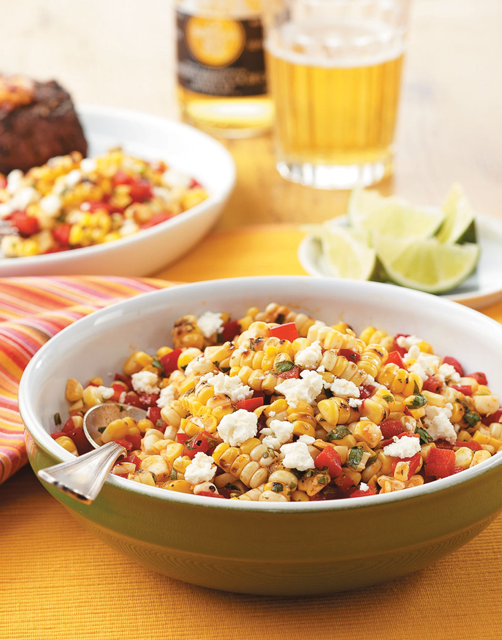 Grilled Corn & Fresh Pepper Salad Recipe