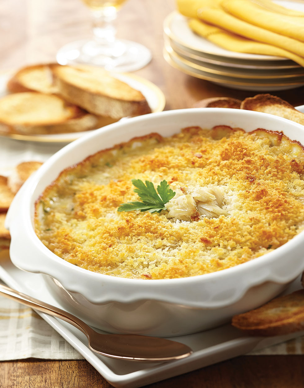 Creamy Crab Dip with Brie & Artichokes Recipe