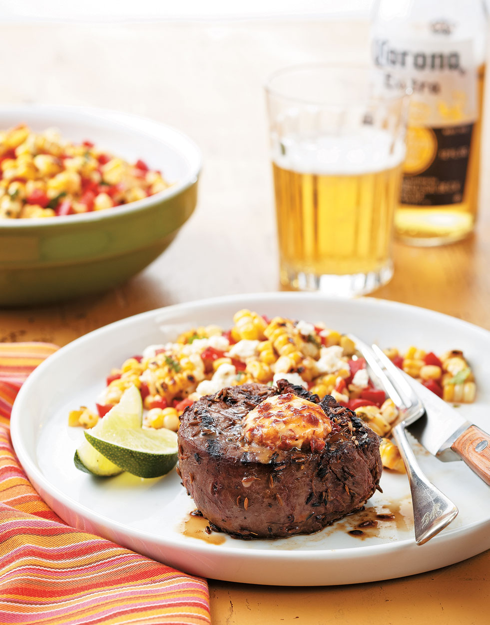 Cumin-Spiced Filets with chipotle butter Recipe