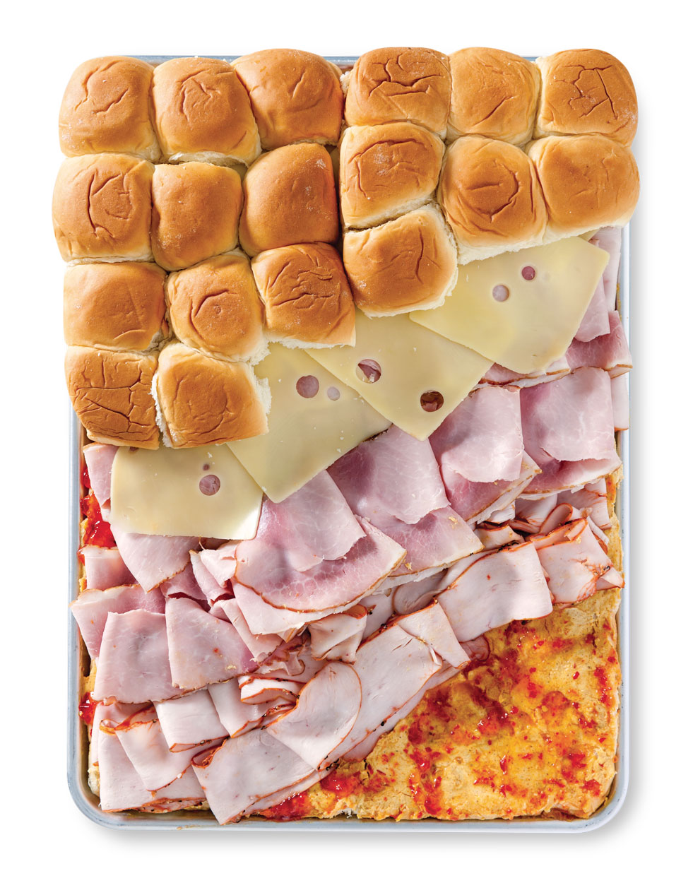 Sheet Pan Curried Ham and Turkey Sliders Recipe