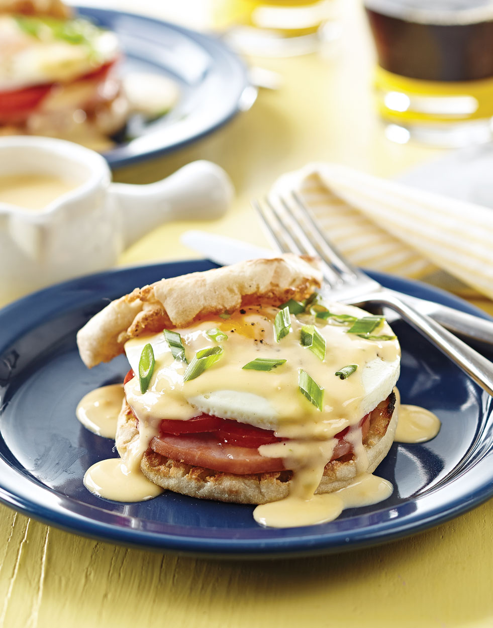 Egg-Muffin Sandwiches with Cheese Sauce Recipe
