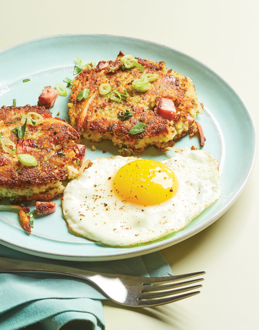 English-Style Ham and Potato Cakes with capers Recipe