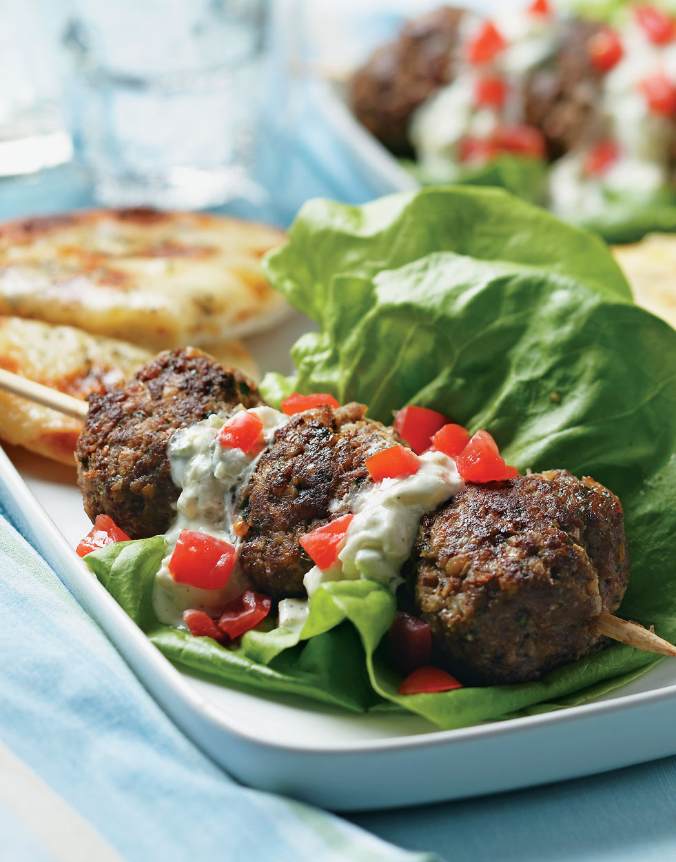 Falafel Meatball Wrap with Tzatziki Recipe