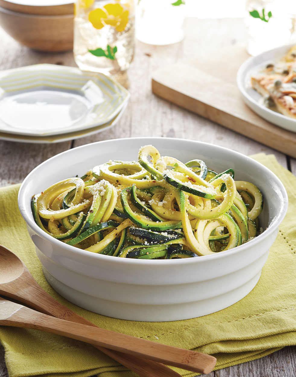 Garlicky Zucchini Noodles Recipe