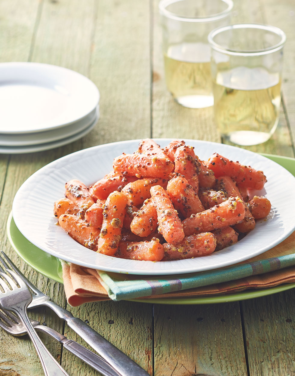 Glazed Baby Carrots with Mustard and Brown Sugar Recipe