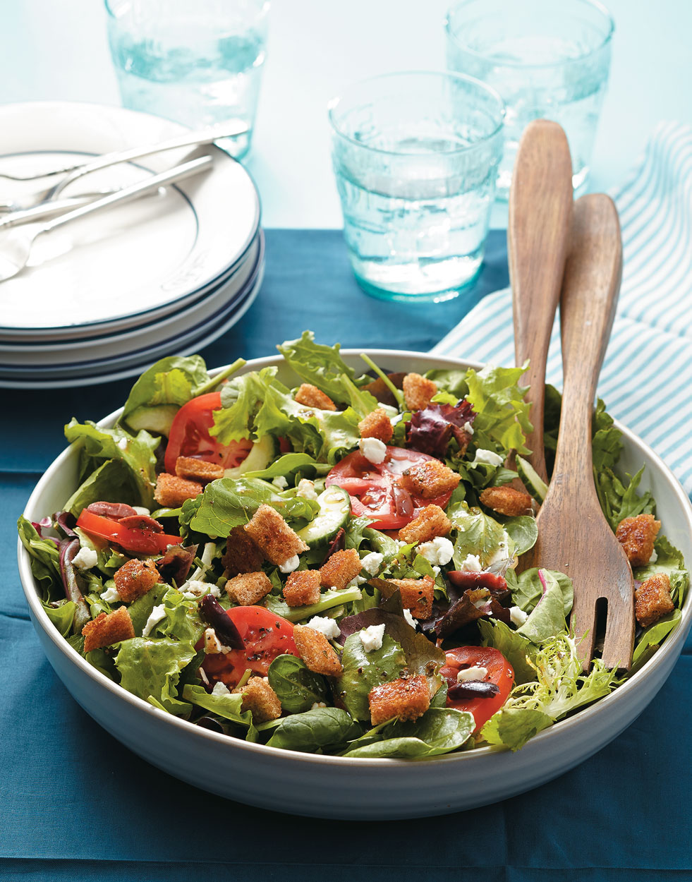 Greek Salad with Goat Cheese Recipe