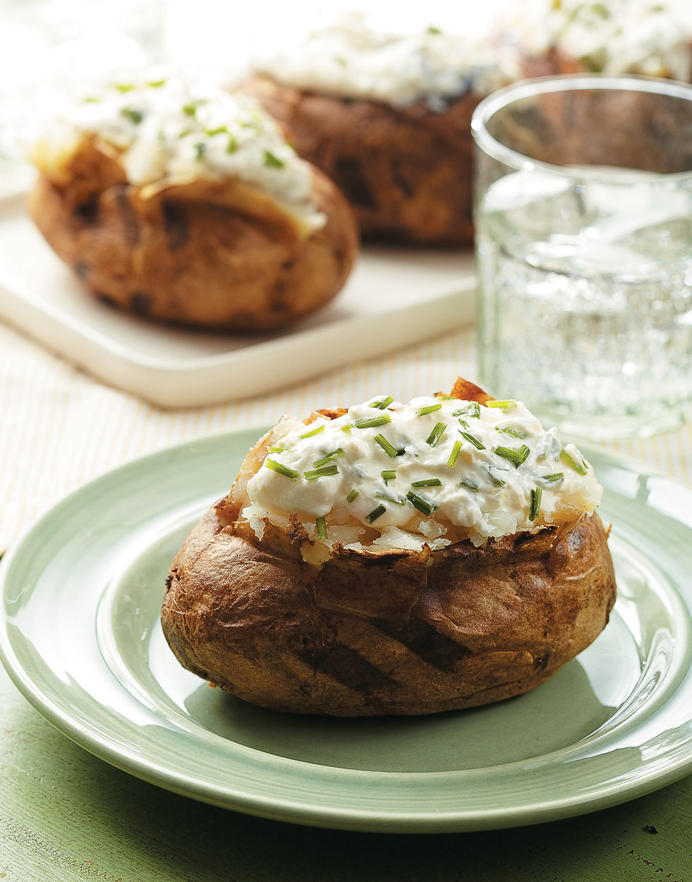 Grilled "Baked" Potatoes Recipe