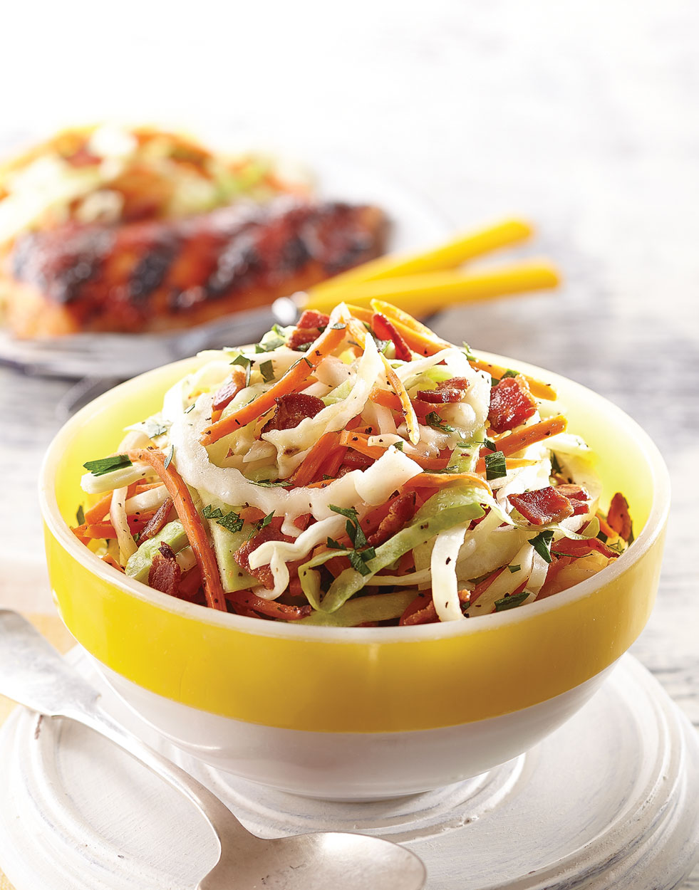 Grilled Cabbage & Carrots with Bacon Recipe