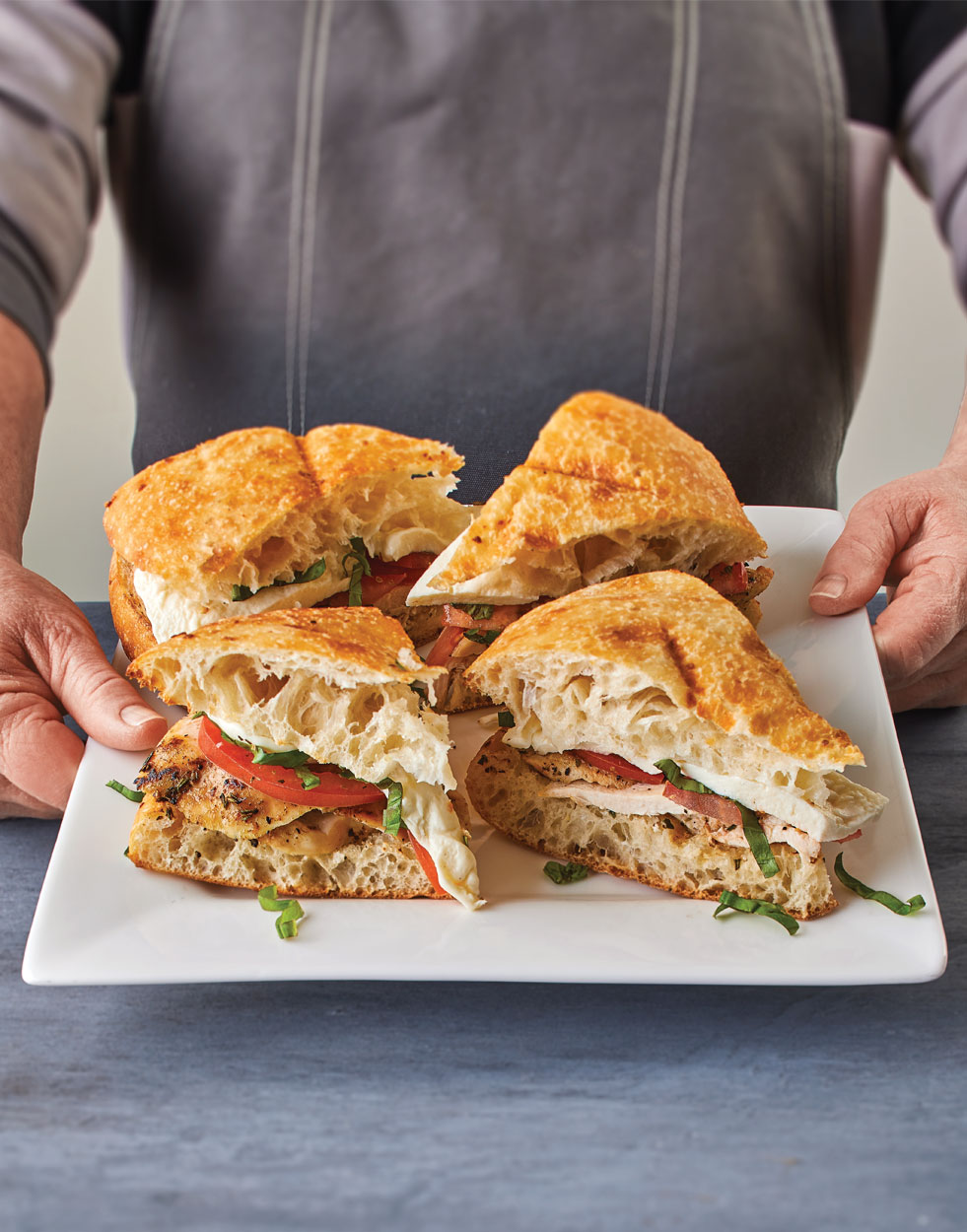 Grilled Chicken Caprese on focaccia Recipe