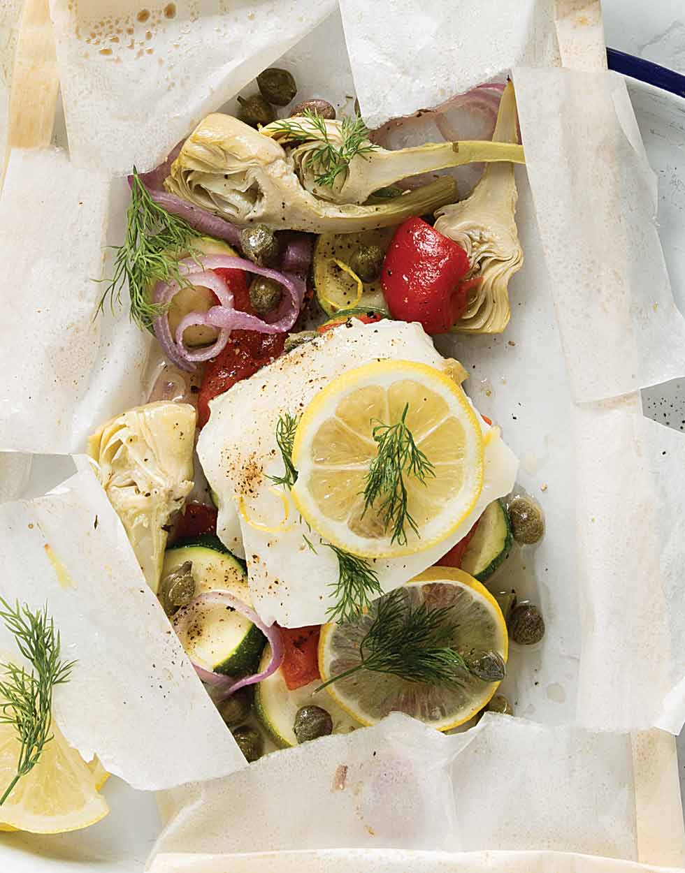 Grouper with Dill and Capers Recipe