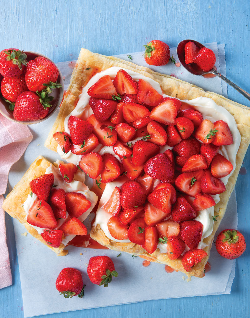 Honey- and Thyme-Glazed Strawberry Tart Recipe