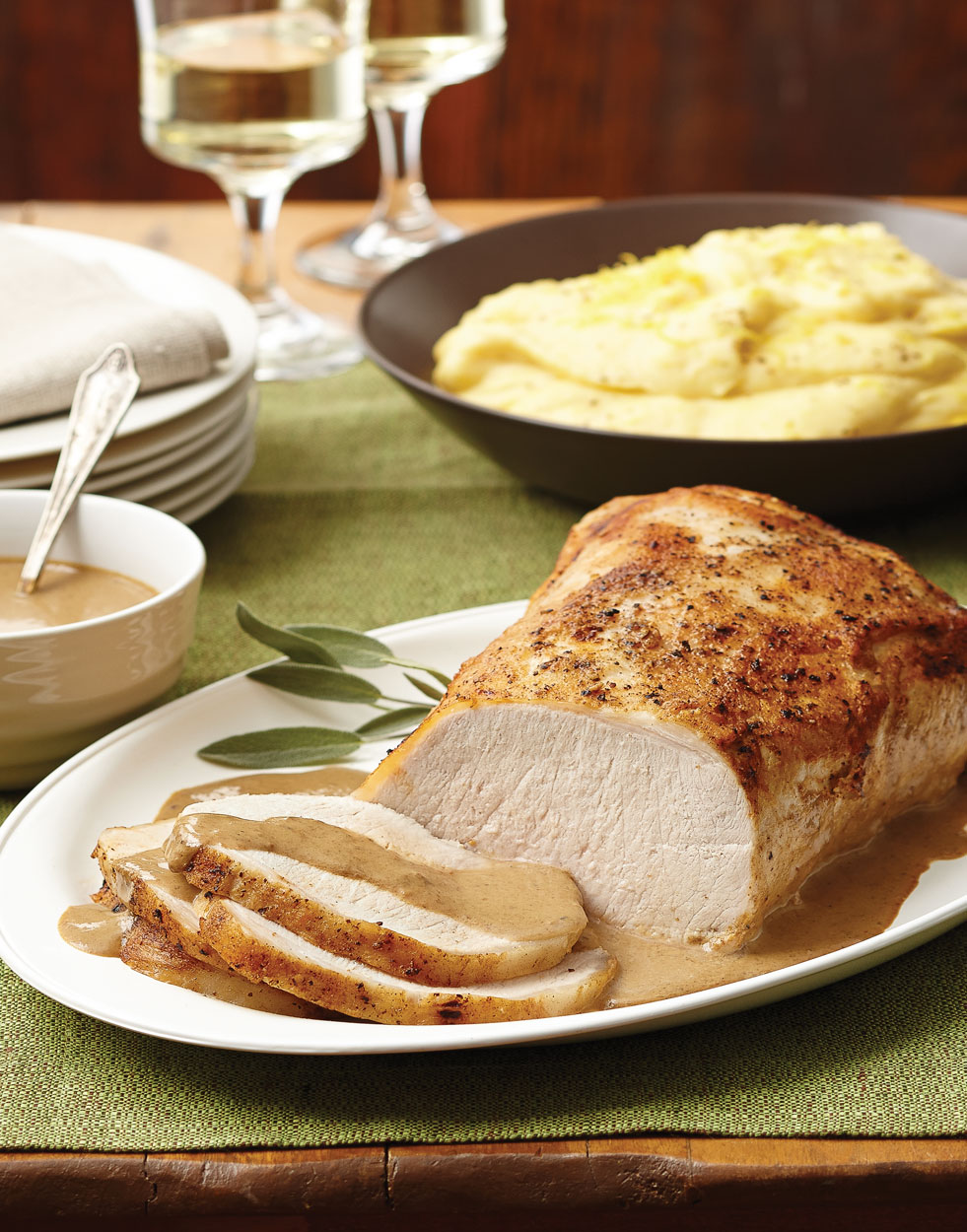 Italian Milk-Braised Pork Roast with Porcini Mushrooms Recipe