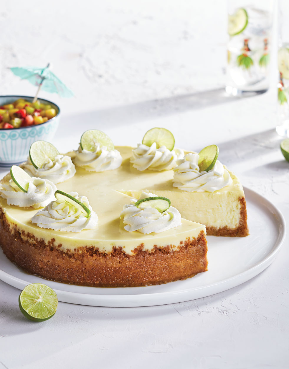 Key Lime Cheesecake with Fruit Salsa Recipe