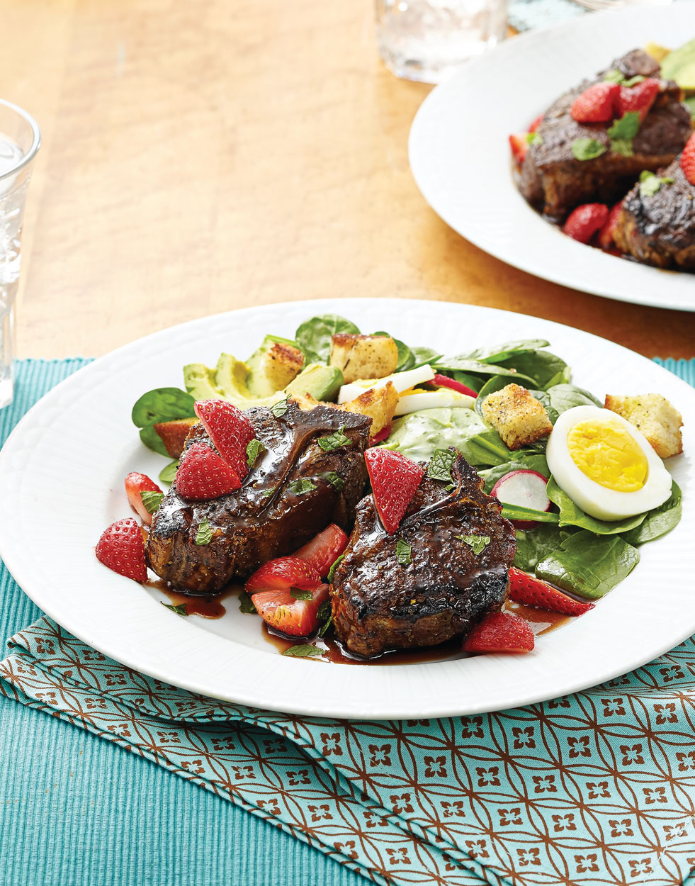 Lamb Chops with Strawberry-Balsamic Sauce Recipe