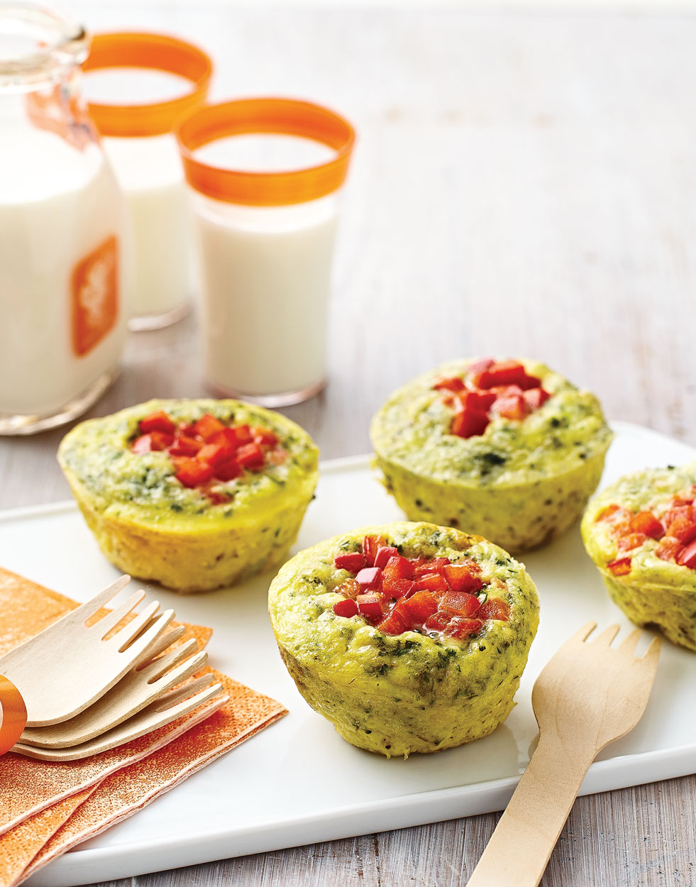 Mini Broccoli & Cheese Frittatas Recipe