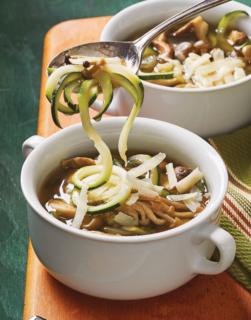 Mushroom & Zucchini Soup Recipe