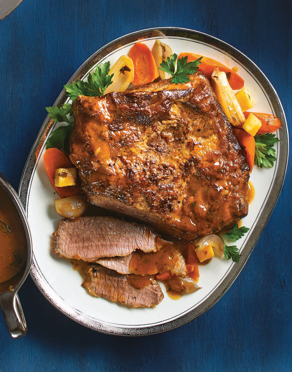 Oven-Braised Beef Brisket with celery root & carrots Recipe