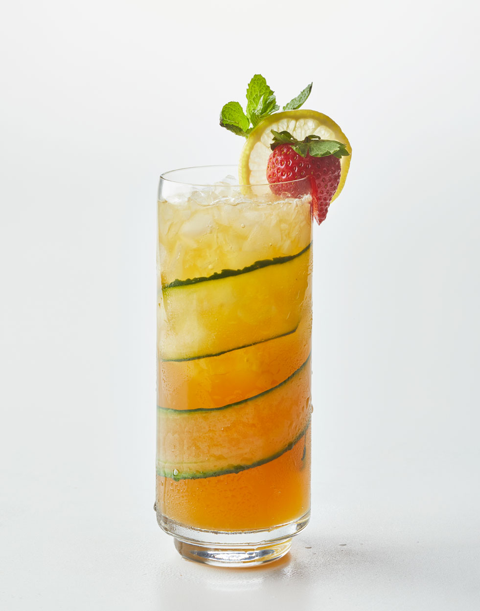 Pimm's Cup with cucumber simple syrup Recipe