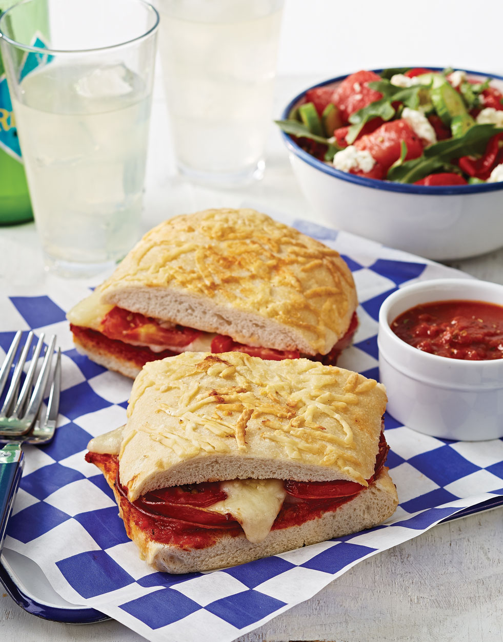 Pizza Grilled Cheese with Pepperoni Recipe