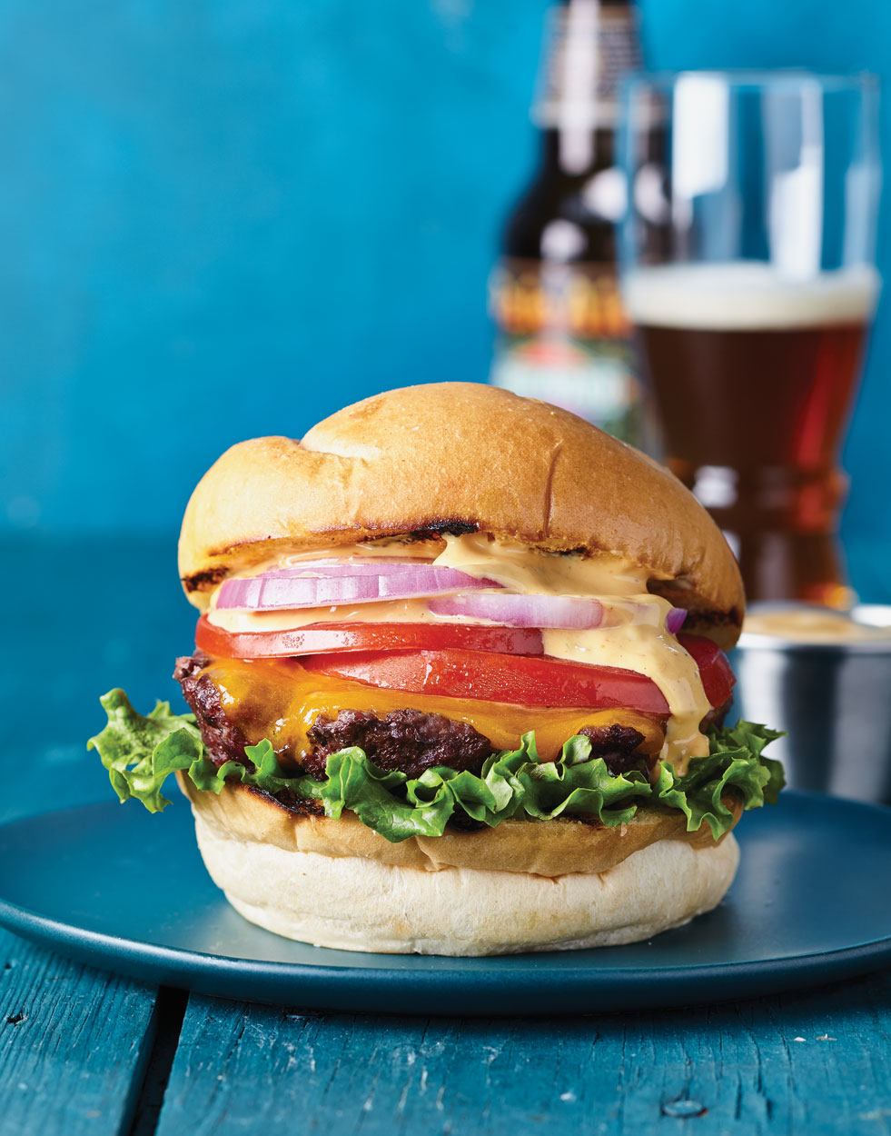 Planked Cheeseburgers with Special Sauce Recipe