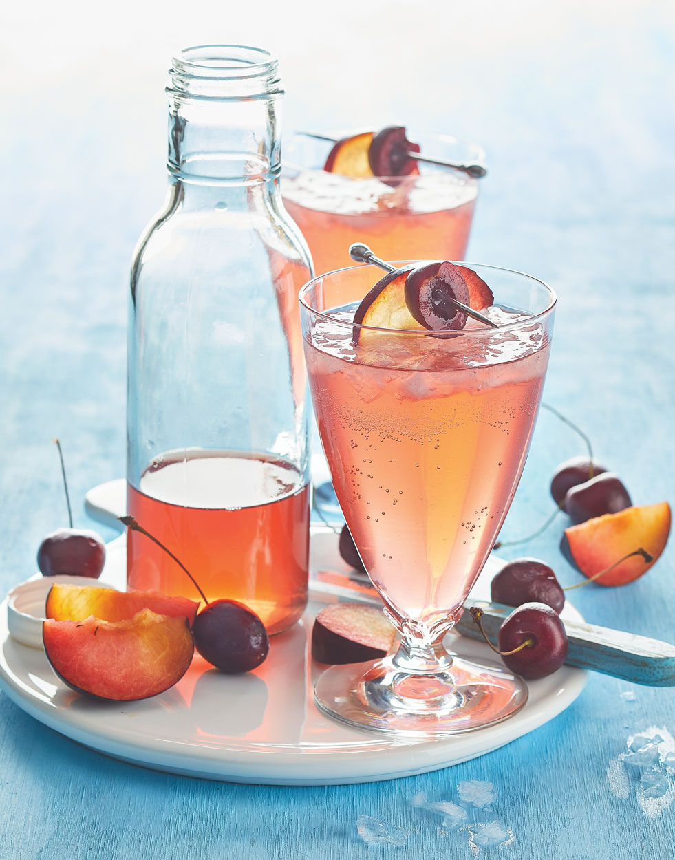 Plum & Cherry Shrub Punch Recipe