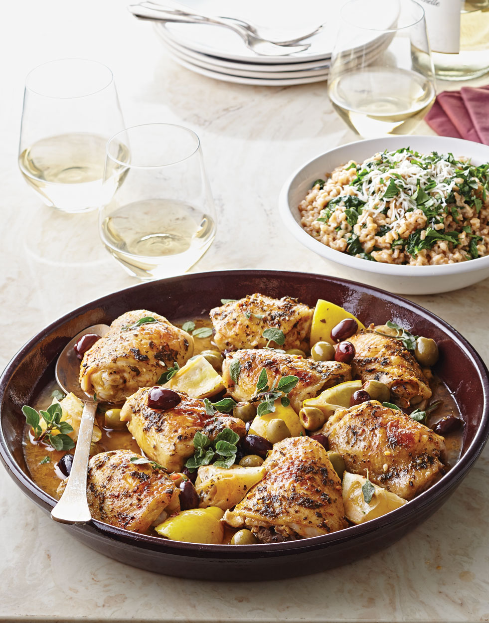 Roasted Chicken Thighs with Olives & Lemons Recipe