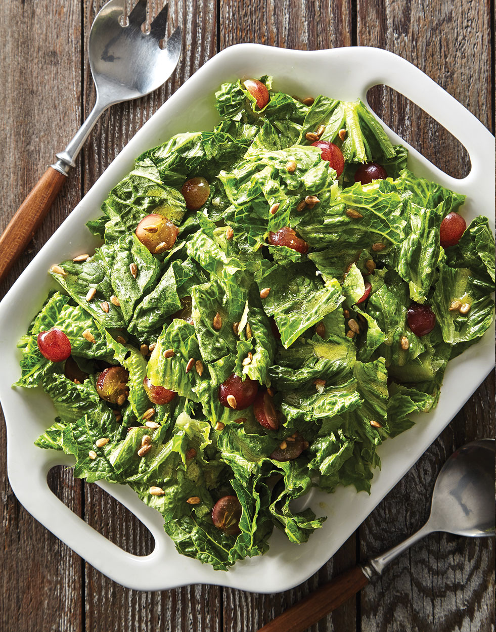 Romaine & Grape Salad with Honey Mustard Vinaigrette Recipe