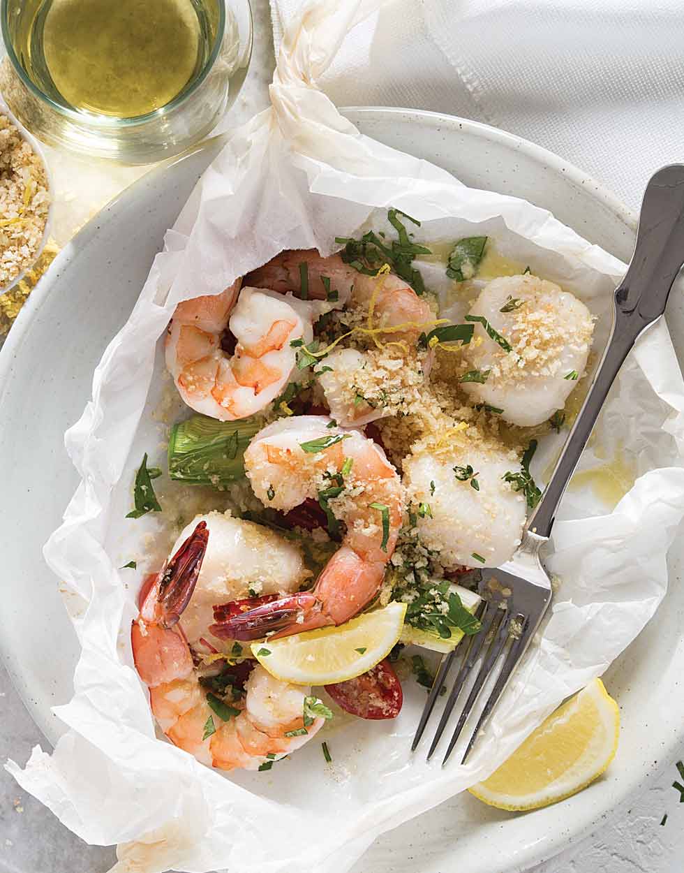Shrimp and Scallops with Herbs Recipe