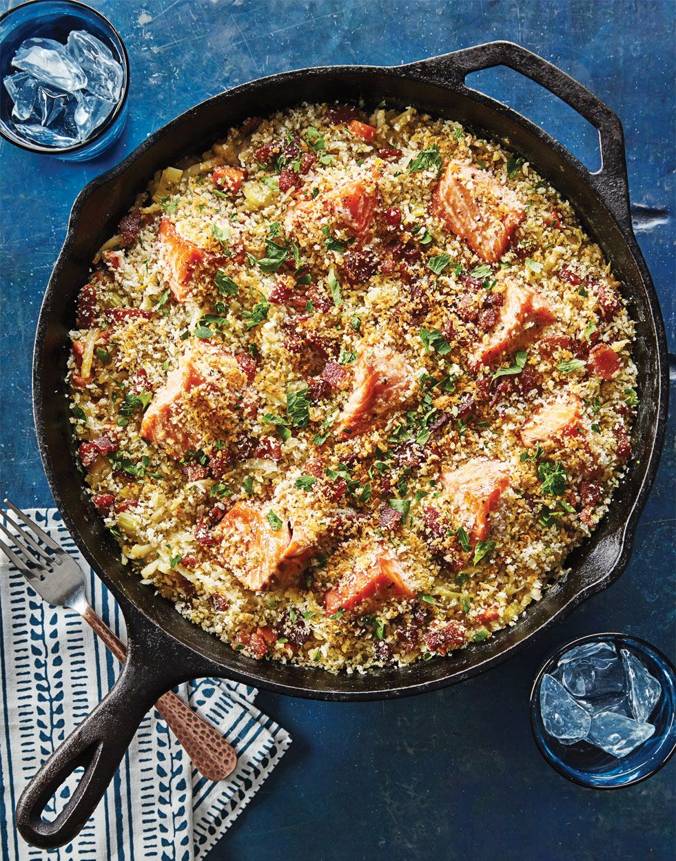 Skillet Salmon Chowder Casserole Recipe